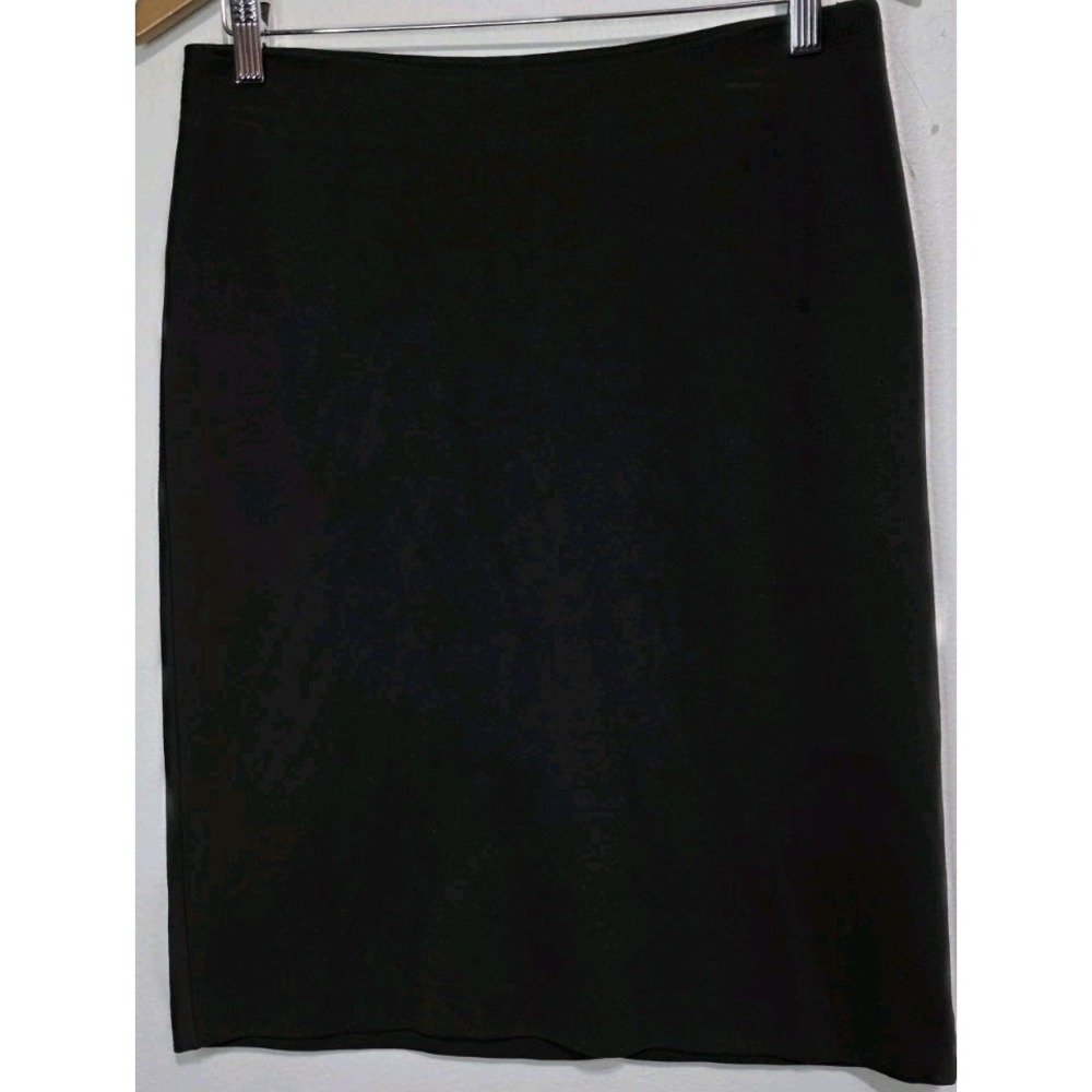 NEW Eileen Fisher Petite M Midi Skirt Olive Green‎ Viscose Career Casual Office